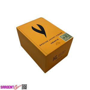 Smoking Jacket Cigars Henkie Empty Wooden Cigar Box 4.75x6.5x4